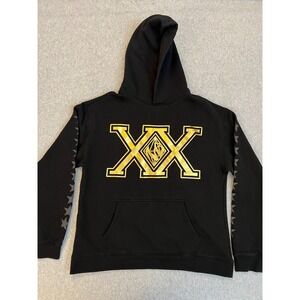 T-Pain Concert Hoodie XX Tour Men's Large Black Gold Graphic Pullover Sweatshirt